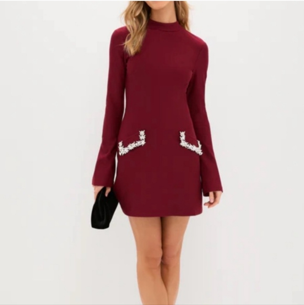 Hyacinth House Women's Deep Red Dress
